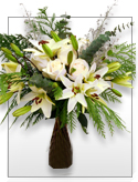Snow White - Lilies & Roses Bouquet